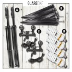 GlareOne Continuous Light Kit SUNNY SILVER-2x1250