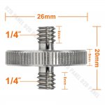 GlareOne Two Side Screw Male 1/4" - Male 1/4"