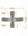 GlareOne Two Side Screw Male 1/4" - Male 1/4"