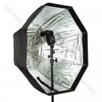 GlareOne Softbox Parasolkowy Octa 80 do lamp reporterskich z gridem