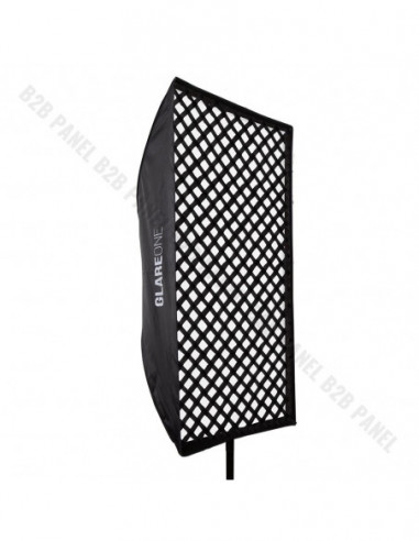 GlareOne Softbox Umbrella 80x120 for reporter lights - grid included