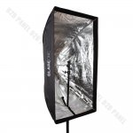 GlareOne Softbox Parasolkowy 80x120 do lamp reporterskich z gridem