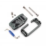 3 Legged Thing Ellie PD Short Universal L-Bracket with Peak Design Capture-compatible short base - Grey