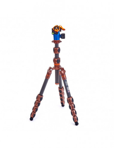 Statyw 3 Legged Thing Leo 2.0 Bronze, włókna węglowe, 5-sekcji, udźwig 30kg, głowica Pro Lever