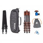 Statyw 3 Legged Thing Leo 2.0 Bronze, włókna węglowe, 5-sekcji, udźwig 30kg, głowica Pro Lever