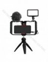 Synco Vlogger Kit 1 zestaw mikrofon M1S, lampa LED BI, uchwyt RIG, statyw