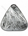 GlareOne Reflector Triangle 2in1 Silver White 30cm