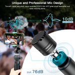 Synco M1P mikrofon nakamerowy + mini statyw + uchwyt mobilny