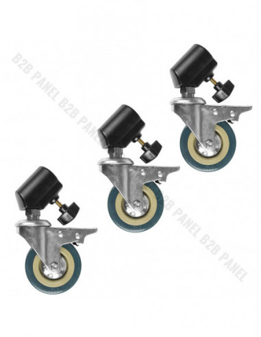 GlareOne Casters For Light Stands 16-22 mm