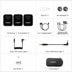 Synco G2 A2 bezprzewodowy system mikrofonowy z ekranem 2,4 GHz - 2 odbiorniki