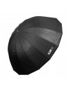 GlareOne Parasolka ORB srebrna 110 - głęboki parasol z dyfuzorem