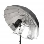 GlareOne ORB 110 Silver - deep umbrella with diffuser