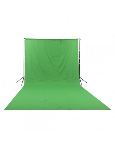 GlareOne Green Screen - green fabric backdrop 3x6 m