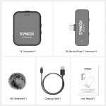 Synco G1T bezprzewodowy system mikrofonowy USB-C, 1 nadajnik, 1 odbiornik, 1 konektor