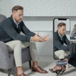 Synco P2T bezprzewodowy system mikrofonowy USB-C, 2 nadajniki, 1 odbiornik, grey-blue