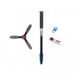 Monopod 3 Legged Thing Trent Kit 2.0 Blue 4 sekcje, stopy magnezu, udźwig 30 kg z podstawką Docz2