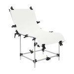 GlareOne tło PVC 60x130cm - białe, lustrzane