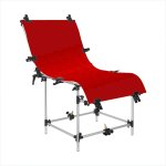 GlareOne PVC Background 60x130cm - red