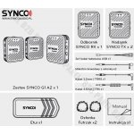 Synco G1 A2 White bezprzewodowy system mikrofonowy 2,4 GHz - 2 odbiorniki